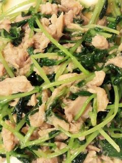 豆苗シーチキン炒め-レシピのメイン写真