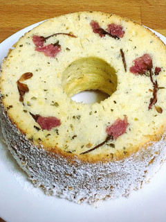 桜シフォンケーキ-レシピのメイン写真