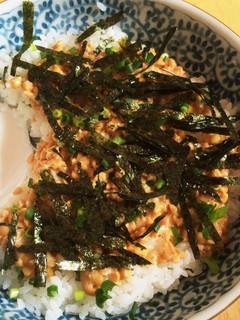 納豆の簡単のっけるちらし寿司(笑)-レシピのメイン写真