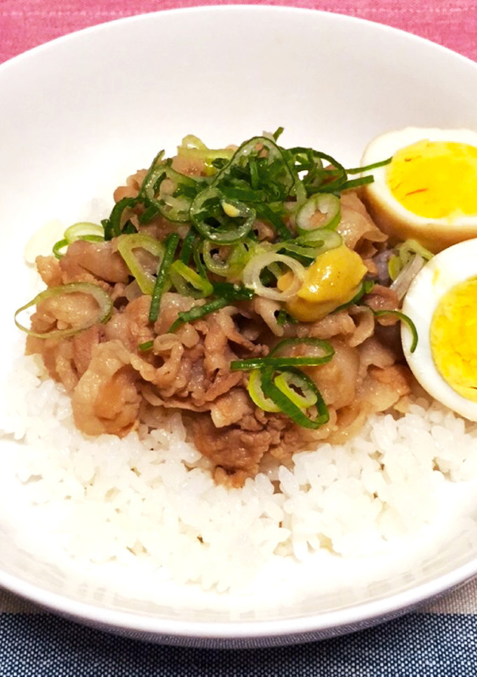 豚バラ薄切りで簡単☆角煮風の豚丼-レシピのメイン写真