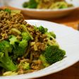 ブロッコリー・ひき肉のパスタ カレー風味