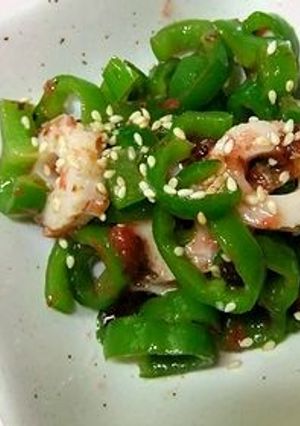 ピーマンとちくわの山海ぶし和え-レシピのメイン写真