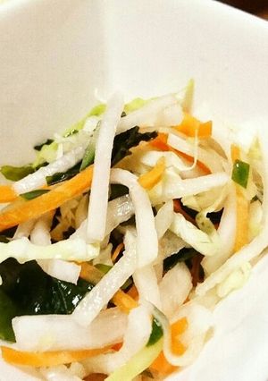 混ぜるだけ☆野菜とわかめのサラダ-レシピのメイン写真