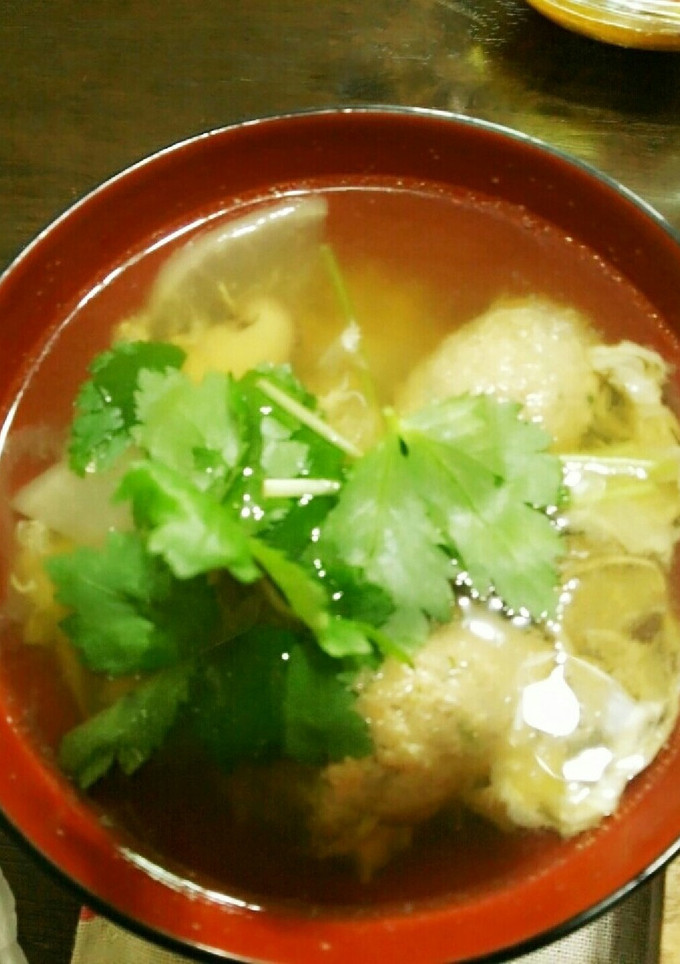 ふあふあ食感。おからとアジのつみれ汁-レシピのメイン写真