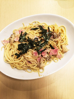 濃厚♪きのことベーコンの和風たらこパスタ-レシピのメイン写真