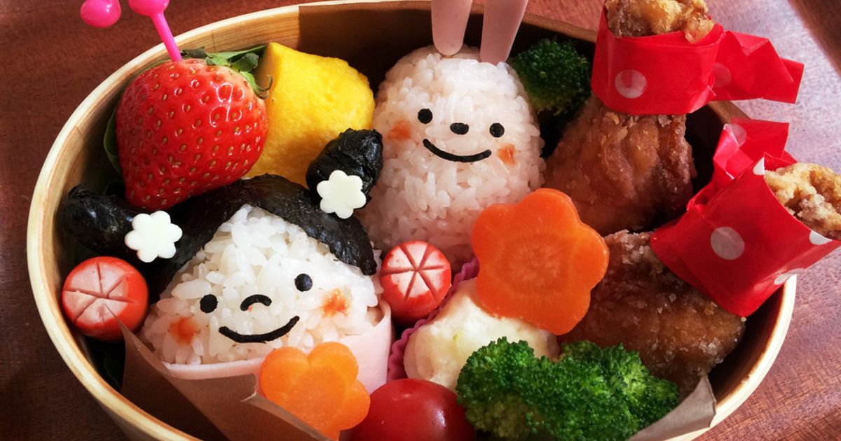 女の子&うさぎ♡春の遠足弁当♡キャラ弁 by yokkoiro☆ 【クックパッド