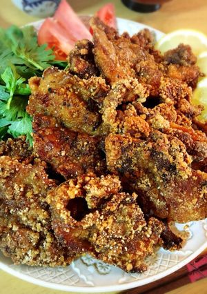 チャーシューの煮汁で！豚肉の竜田揚げ。-レシピのメイン写真