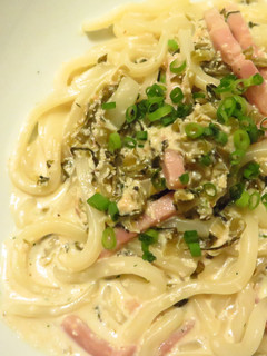 高菜と明太子のクリームうどん-レシピのメイン写真