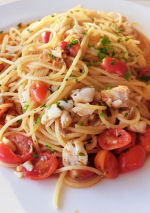 カジキとプチトマトのパスタ-レシピのメイン写真