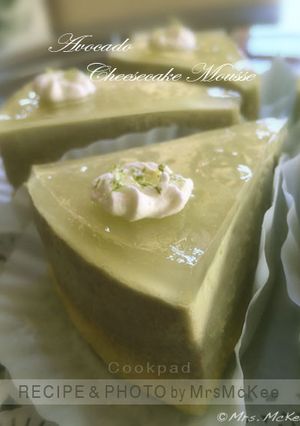 アボカドのレアチーズケーキ-レシピのメイン写真