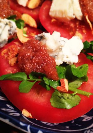 トマトとブルーチーズのおつまみ-レシピのメイン写真