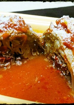 野菜たっぷり!トマト味のロールキャベツ-レシピのメイン写真