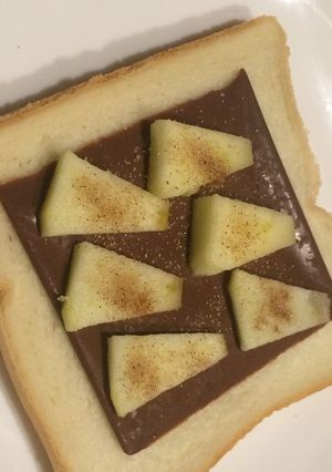 チョコレートとりんごのトースト-レシピのメイン写真
