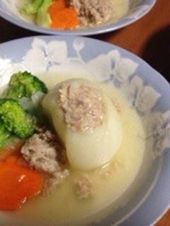 新玉ねぎ de 肉詰め♡-レシピのメイン写真