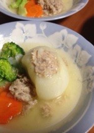 新玉ねぎ de 肉詰め♡-レシピのメイン写真