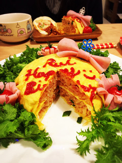 テーブルを彩る♡オムライスケーキ♪-レシピのメイン写真