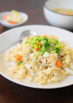 ぬか漬け野菜の玄米炒飯-レシピのメイン写真