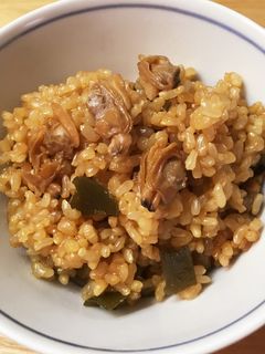 玄米あさりご飯♪-レシピのメイン写真