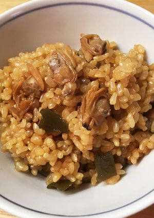 玄米あさりご飯♪-レシピのメイン写真