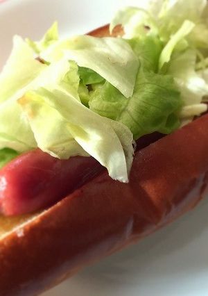 ガッツリ食べたい朝食☆簡単レタスドッグ-レシピのメイン写真