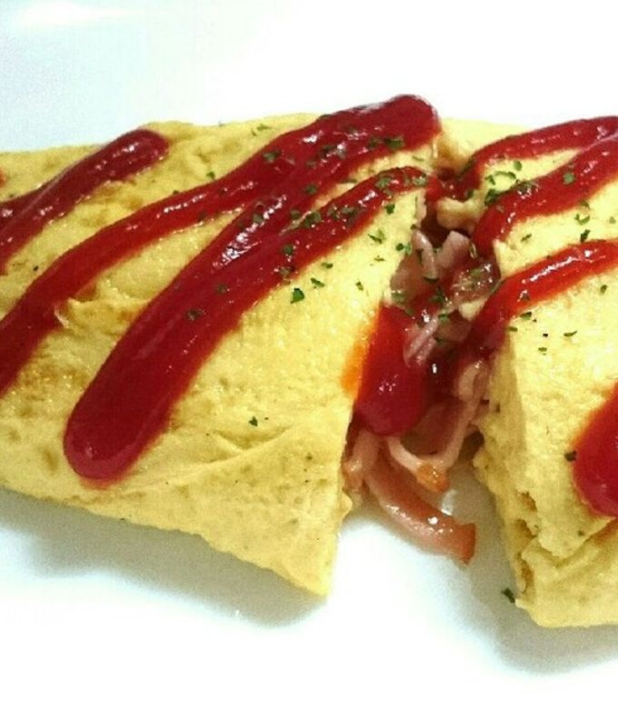 はむたまおむれつページ 160 yen per serving! A new type of tomato omelette that