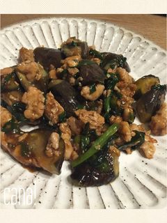 茄子とニラのピリ辛味噌炒め-レシピのメイン写真
