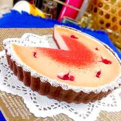 รูปของ いちごのチーズケーキタルト
