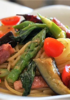 ごろっとベーコンとアスパラのパスタ-レシピのメイン写真