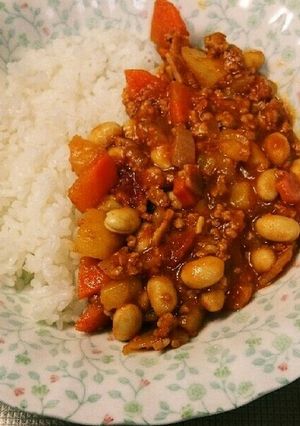 大豆とトマト入り☆ミートドライカレー☆-レシピのメイン写真