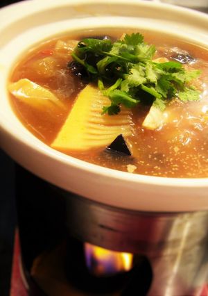 鶏味塩 de たけのこと牛筋の煮込み-レシピのメイン写真