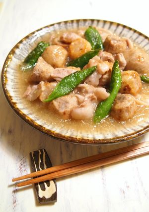 里芋と豚バラの　たっぷり、みぞれあん煮-レシピのメイン写真