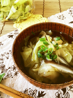 作り置きときのこ玉で*即席和風スープ-レシピのメイン写真