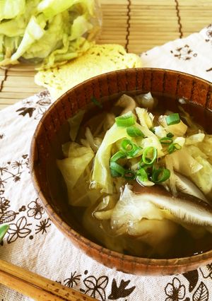 作り置きときのこ玉で*即席和風スープ-レシピのメイン写真