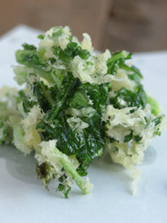 サクッと甘い! のらぼう菜のかき揚げ-レシピのメイン写真