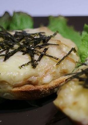 なめ茸のオープンサンド-レシピのメイン写真