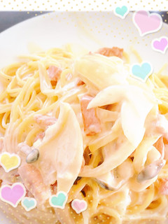 簡単!失敗知らずのクリームパスタ☆-レシピのメイン写真