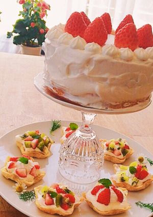ケーキタルト可愛い 誕生日・パーティー-レシピのメイン写真