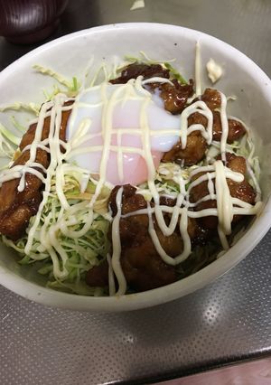 唐揚げリメイク！からてりマヨ丼-レシピのメイン写真