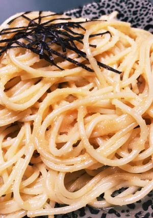 我が家の簡単明太パスタ-レシピのメイン写真