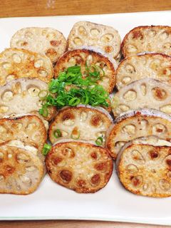 簡単!れんこんのはさみ焼き-レシピのメイン写真