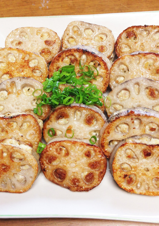 簡単！れんこんのはさみ焼き-レシピのメイン写真