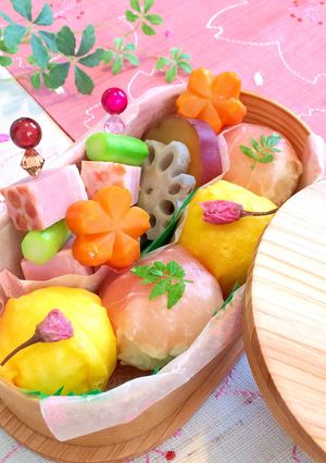 華やか春色＊お花見弁当-レシピのメイン写真