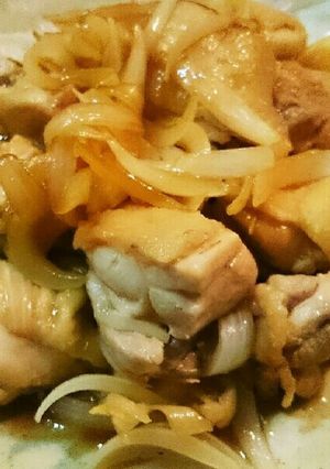 鶏モモの玉ねぎと醤油にんにく焼-レシピのメイン写真