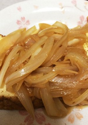 なめ茸ポン酢ソースの厚揚げステーキ-レシピのメイン写真