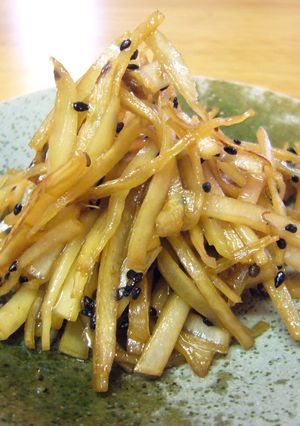捨てないで!大根の皮deきんぴら♪-レシピのメイン写真