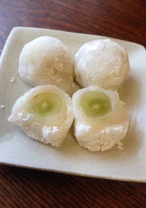 種なしぶどうの大福-レシピのメイン写真