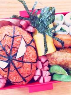 スパイダーマン キャラ弁-レシピのメイン写真