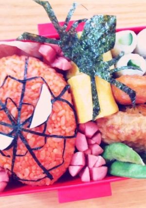 スパイダーマン キャラ弁-レシピのメイン写真