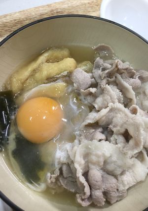 お昼ご飯にも！お肉もりもりうどん！-レシピのメイン写真