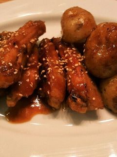 手羽中と新じゃがのこってり焼き-レシピのメイン写真